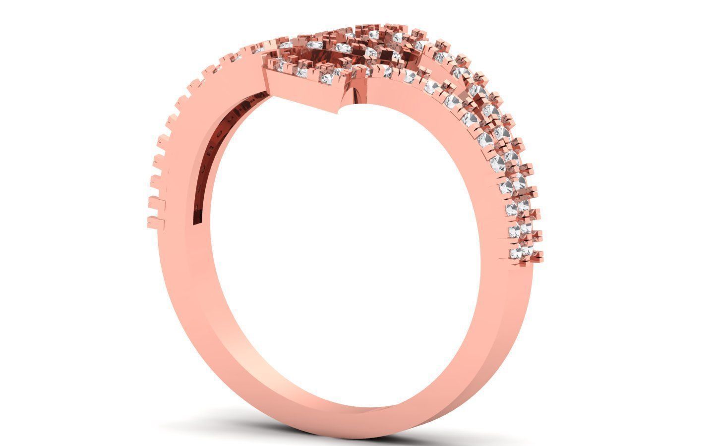  Engagement Wedding Solitaire  Ring 3D print model_1