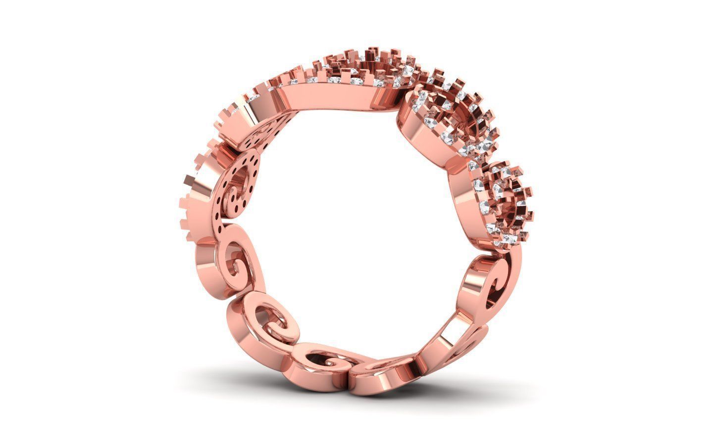  Wedding Solitaire  Ring 3D print model_1