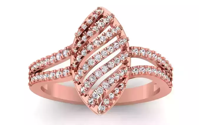  Engagement Wedding Solitaire  Ring 3D print model