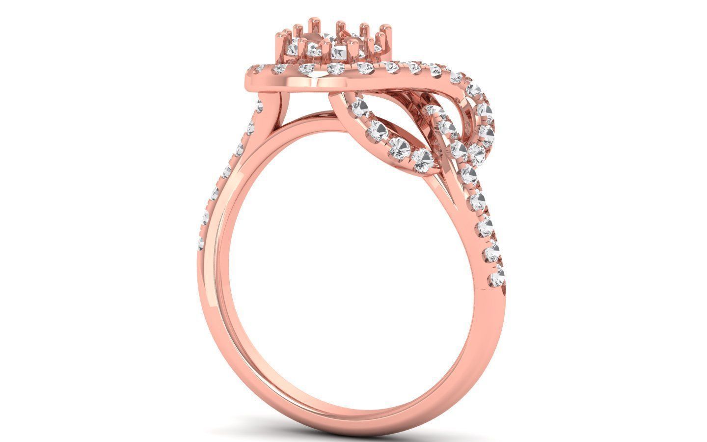  Engagement Wedding Solitaire  Ring 3D print model_1