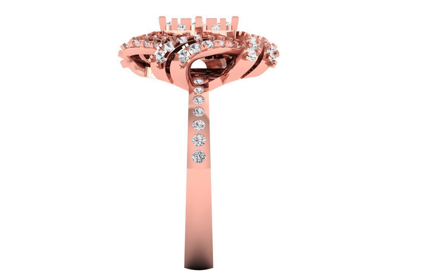  Engagement Wedding Solitaire  Ring 3D print model_1