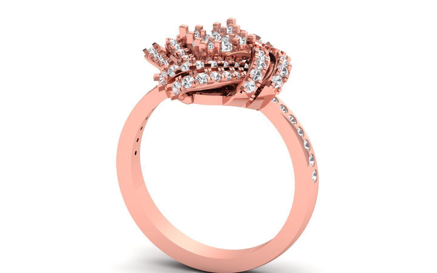  Engagement Wedding Solitaire  Ring 3D print model_2