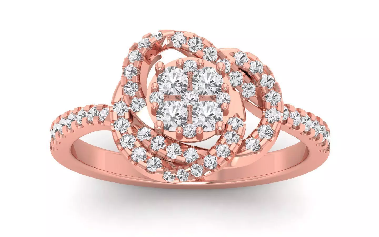  Engagement Wedding Solitaire  Ring 3D print model_0