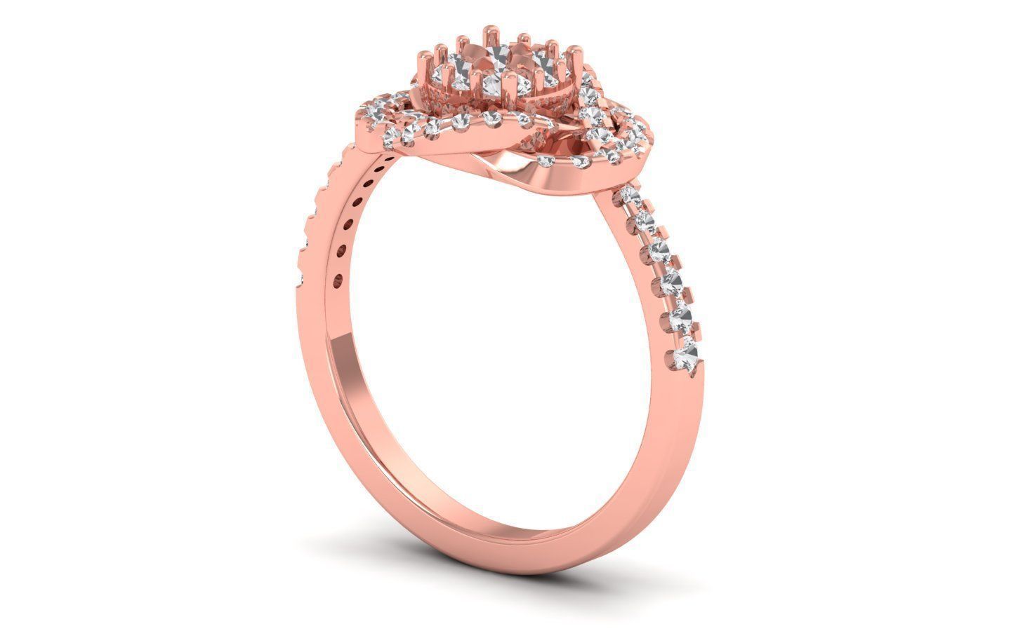  Engagement Wedding Solitaire  Ring 3D print model_1