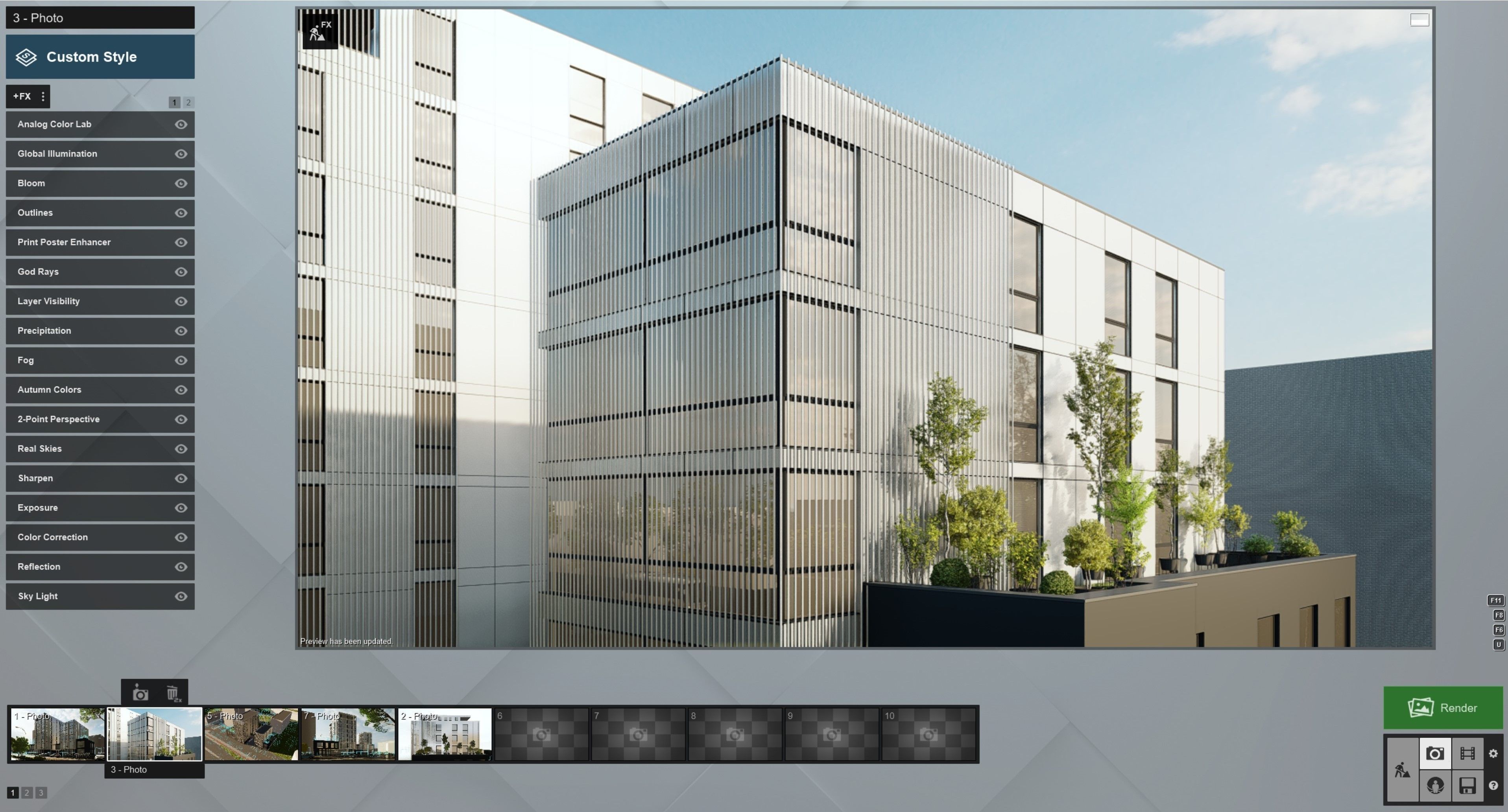 Lumion 12 scene office building - Archicad  Sketchup  3D model_2