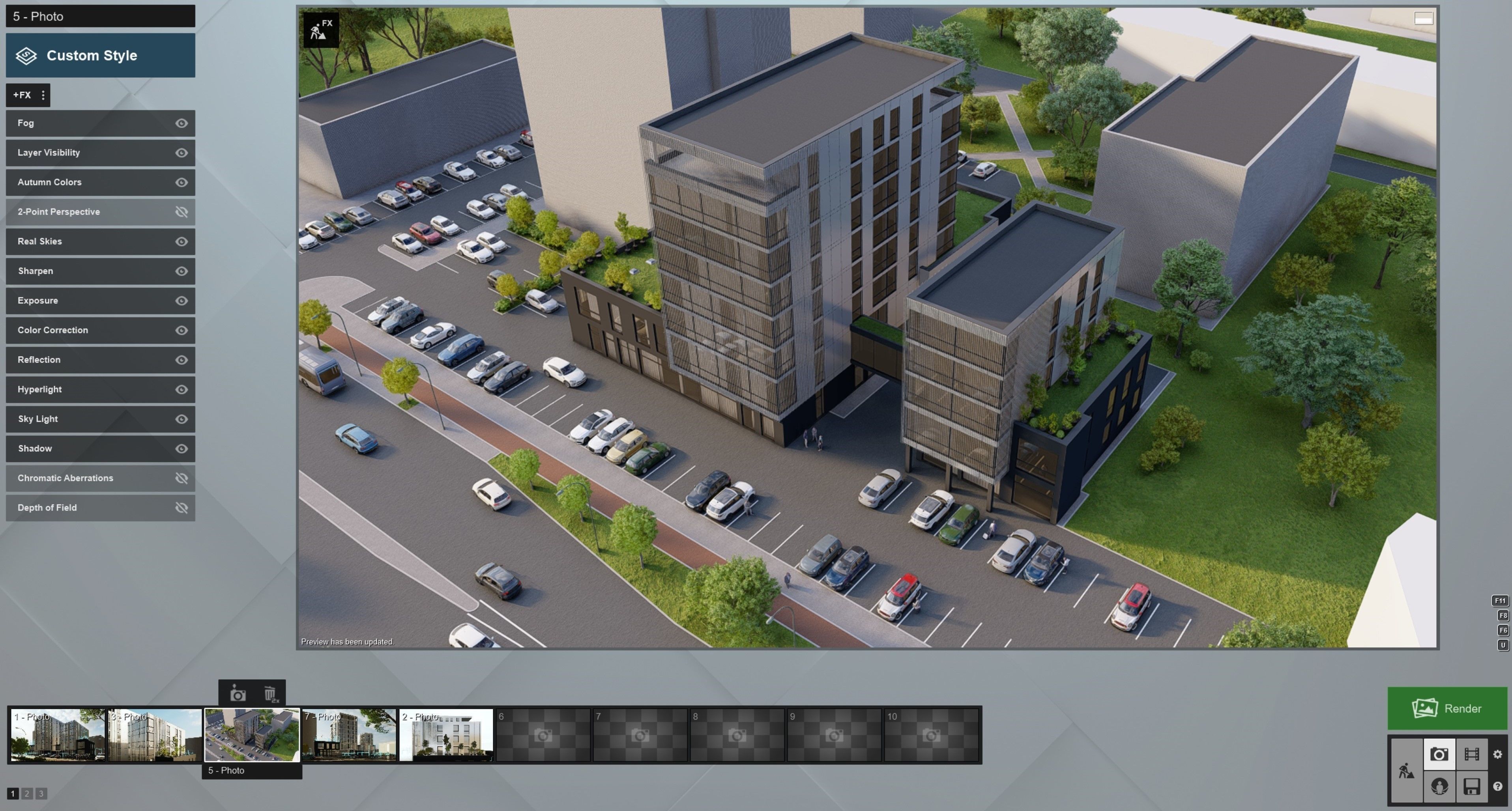 Lumion 12 scene office building - Archicad  Sketchup  3D model_3