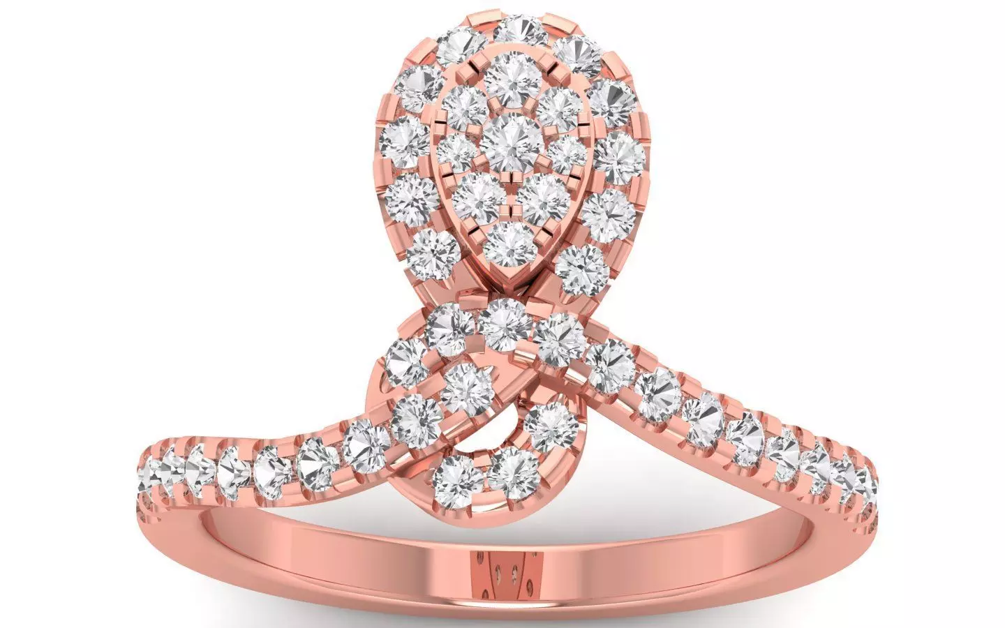  Engagement Wedding Solitaire  Ring 3D print model_0