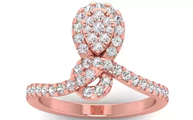  Engagement Wedding Solitaire  Ring 3D print model