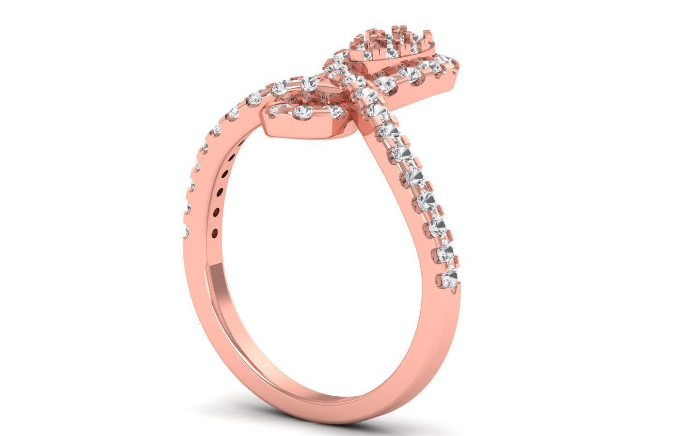  Engagement Wedding Solitaire  Ring 3D print model_1