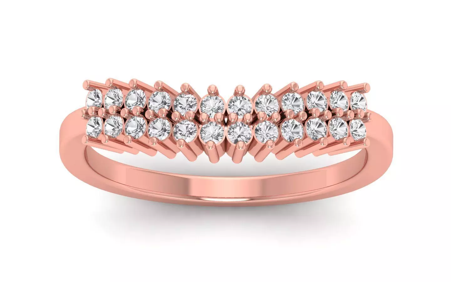  Engagement Wedding Solitaire  Ring 3D print model_0