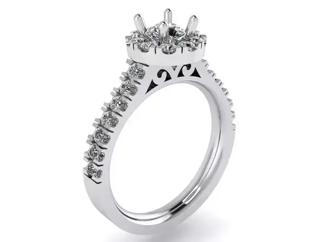 Diamond ring 2111 3D print model