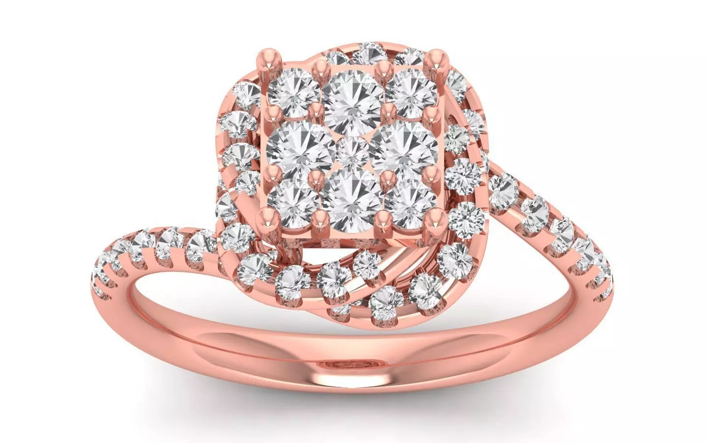  Engagement Solitaire  Ring 3D print model_0