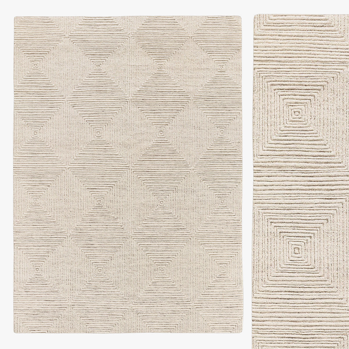 ISHARA HAND-KNOTTED WOOL RUG 3D model_7
