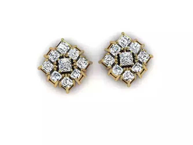 fine jewelry 3d jewelry  earring 3D print model