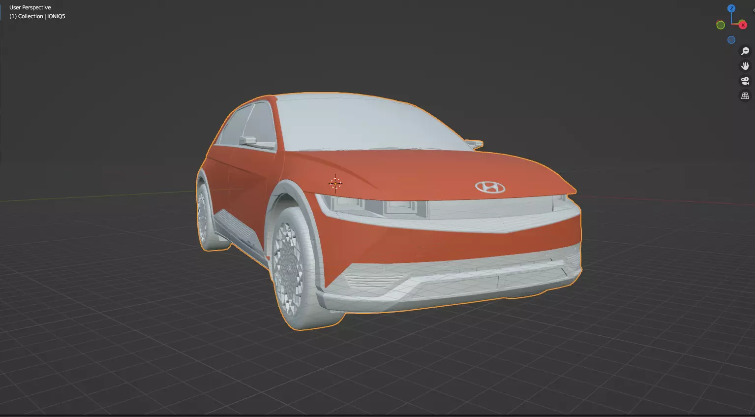 Hyundai IONIQ-5 Low-poly 3D model