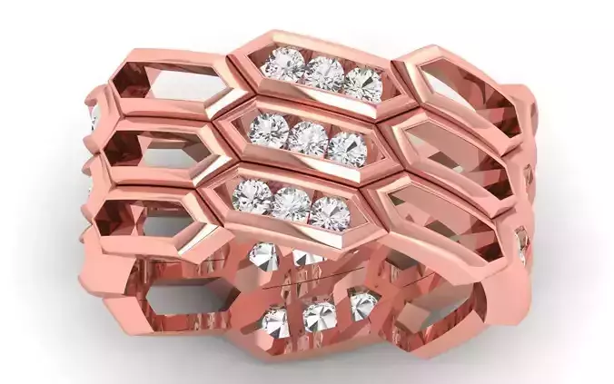 Engagement Wedding Solitaire  Ring 3D print model