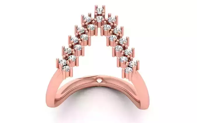  Engagement Wedding Solitaire  Ring 3D print model