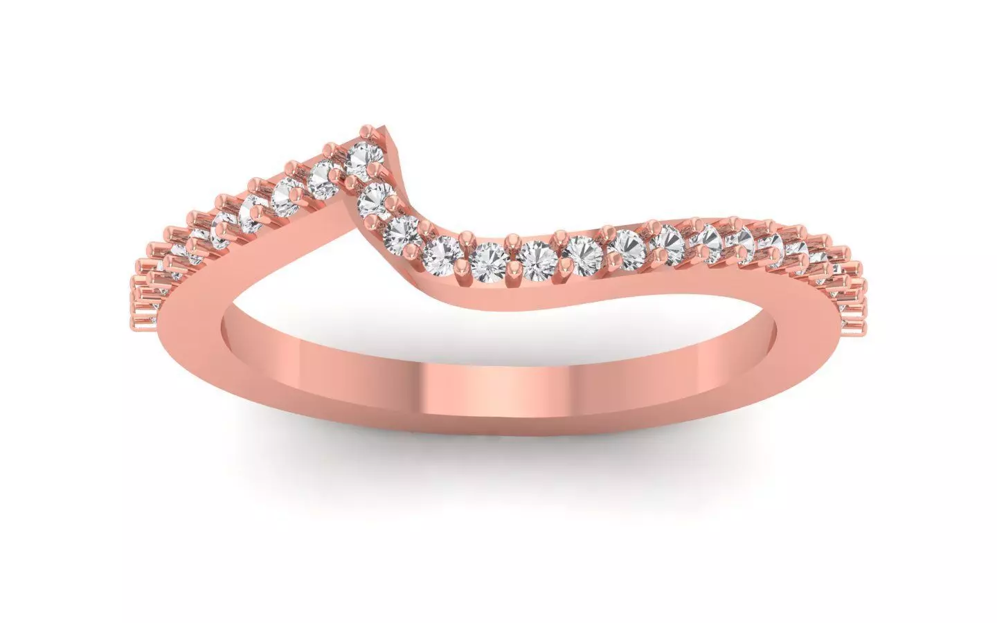  Engagement Wedding Solitaire Band Ring 3D print model_0