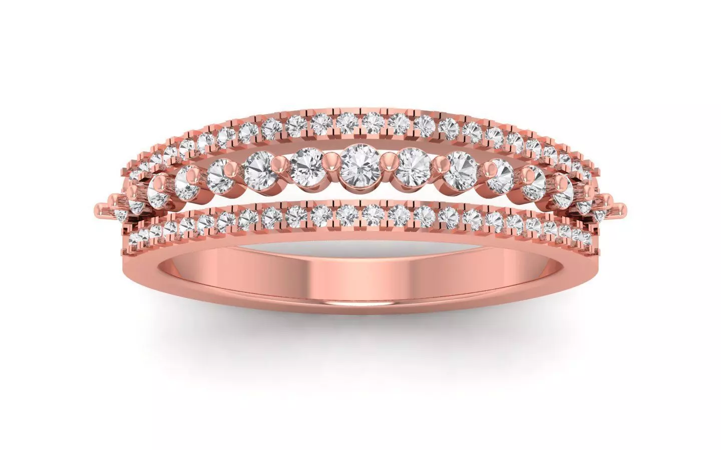  Wedding Solitaire Women Band Ring 3D print model_0