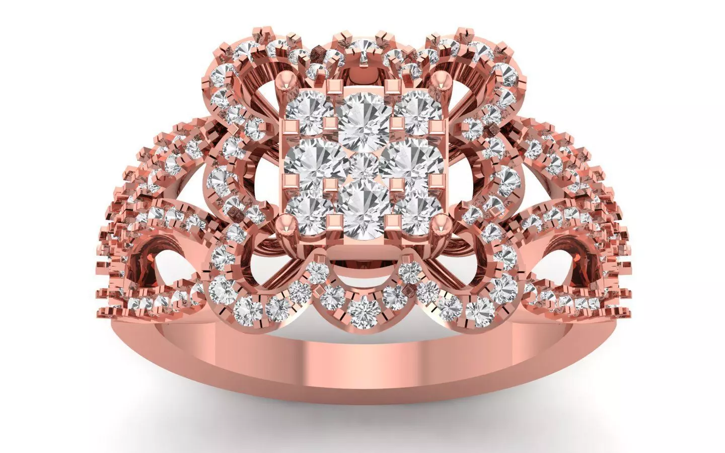  Wedding Solitaire  Ring 3D print model_0