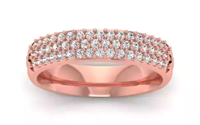  Wedding Solitaire Women Band Ring 3D print model