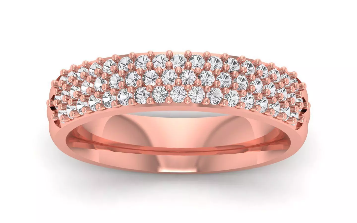  Wedding Solitaire Women Band Ring 3D print model_0