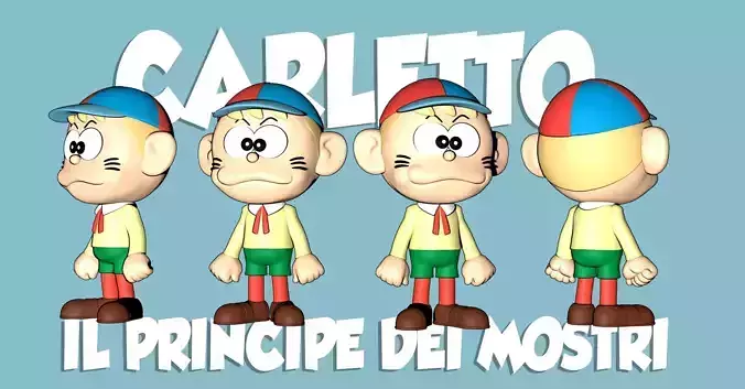 Carletto il principe dei mostri Kaibutsu-kun The Monster Kid 3D print model
