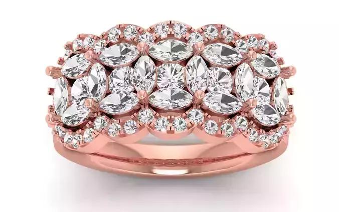  Wedding Solitaire  Ring 3D print model