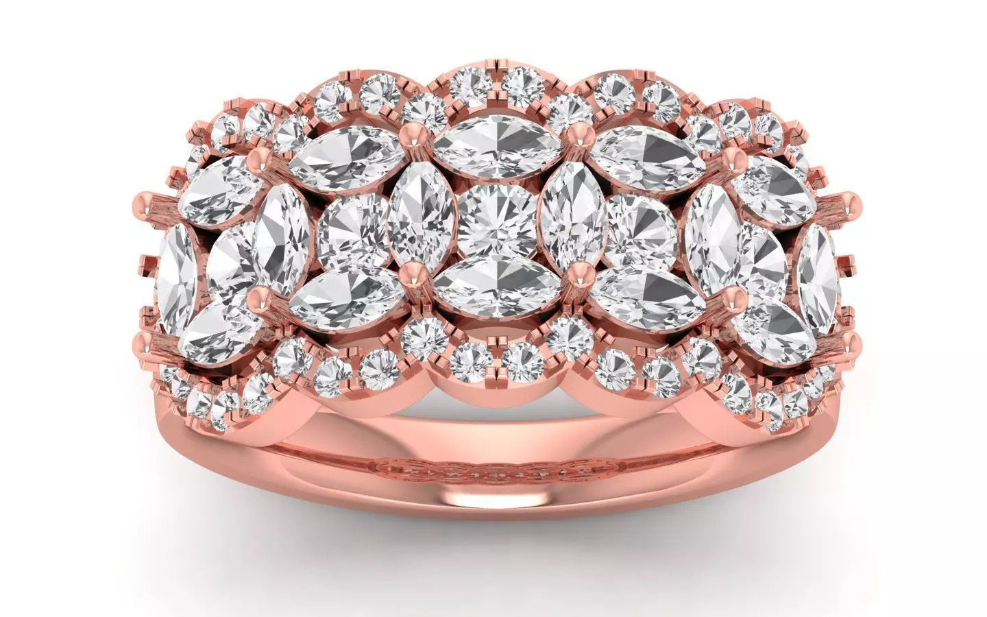  Wedding Solitaire  Ring 3D print model_0