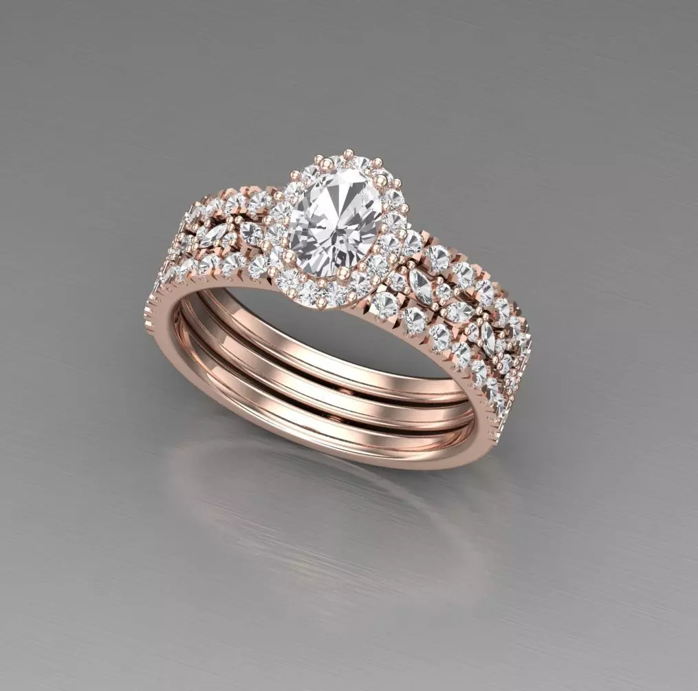 Solitaire Wedding Engagement Women 3D print model