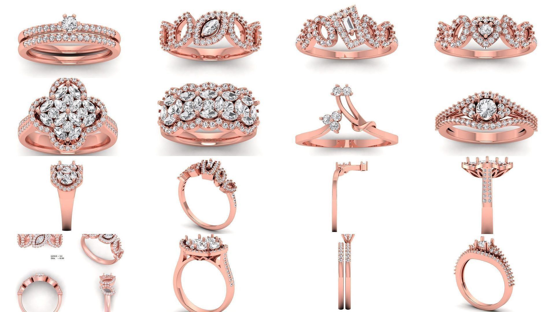 200 Engagement Wedding Solitaire Rings Collection _18