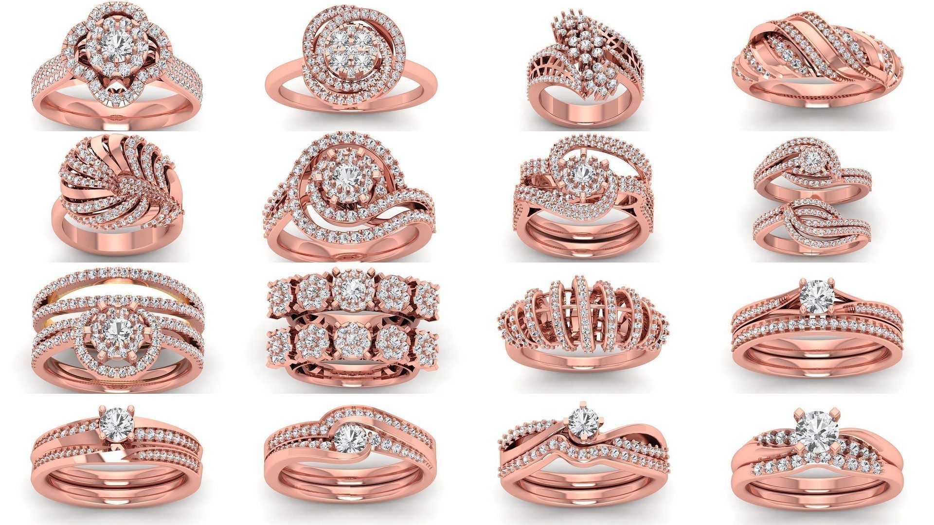 200 Engagement Wedding Solitaire Rings Collection _5