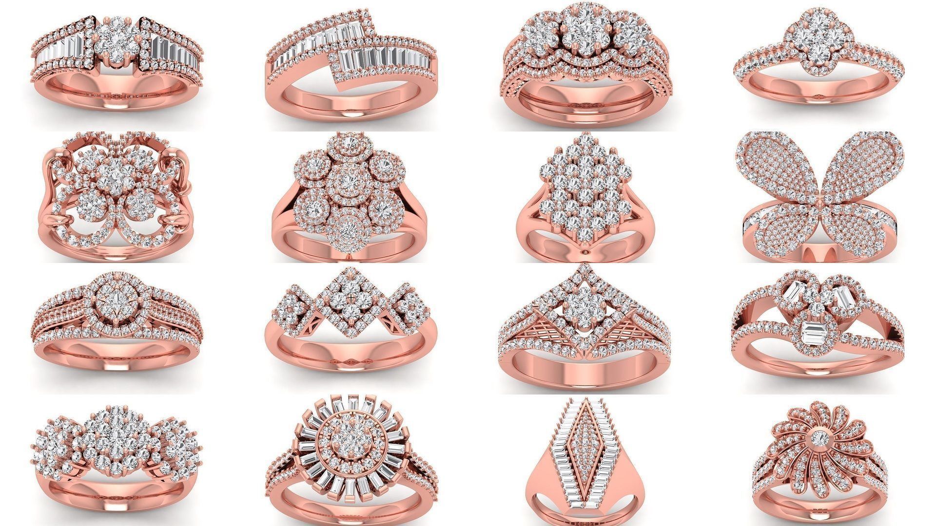 200 Engagement Wedding Solitaire Rings Collection _3