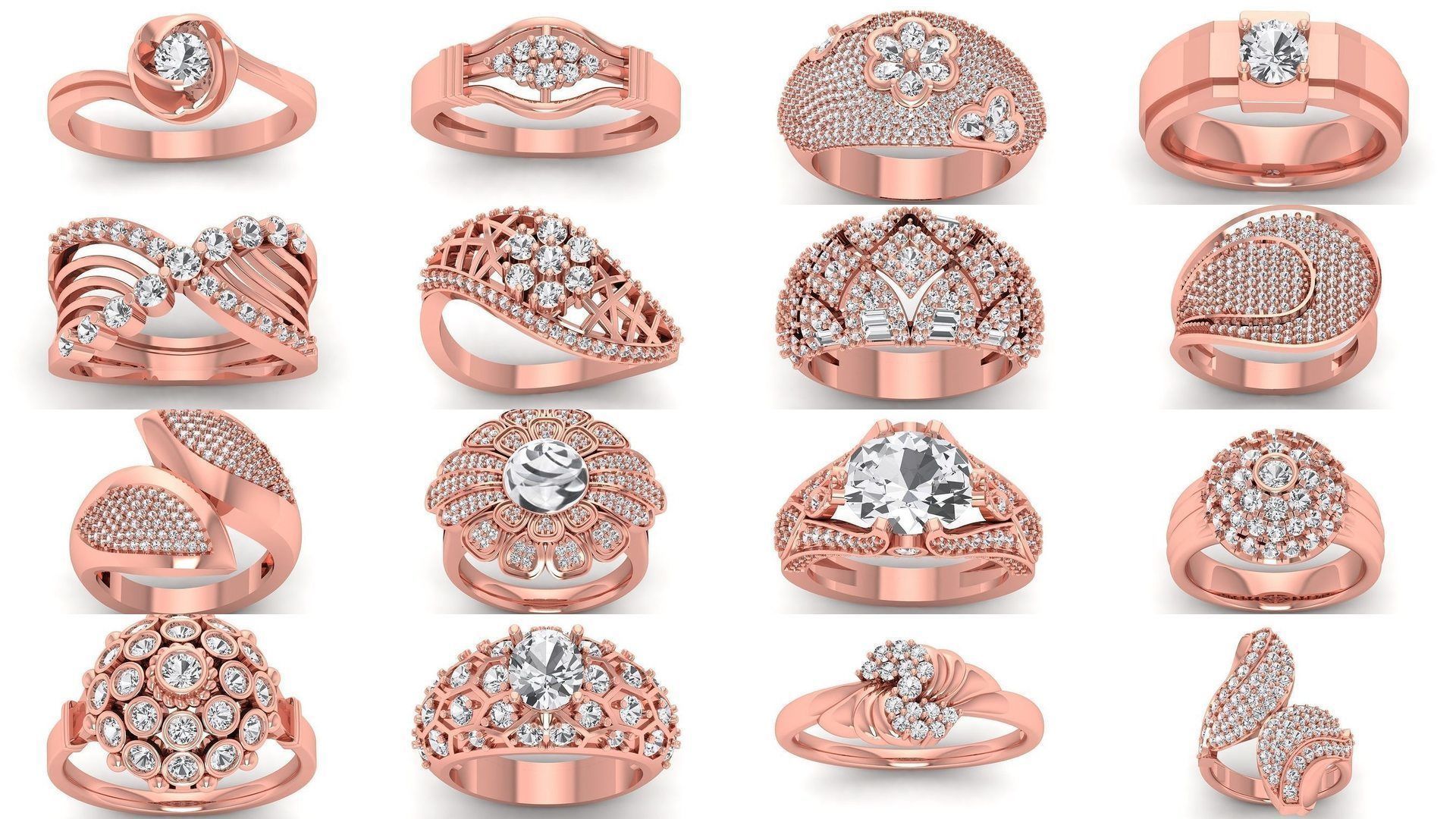 200 Engagement Wedding Solitaire Rings Collection _1