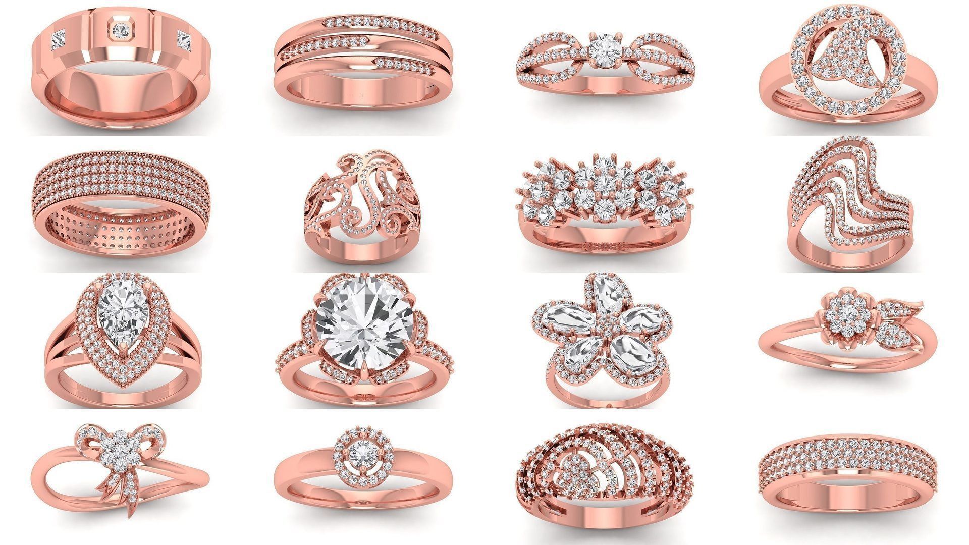 200 Engagement Wedding Solitaire Rings Collection _2