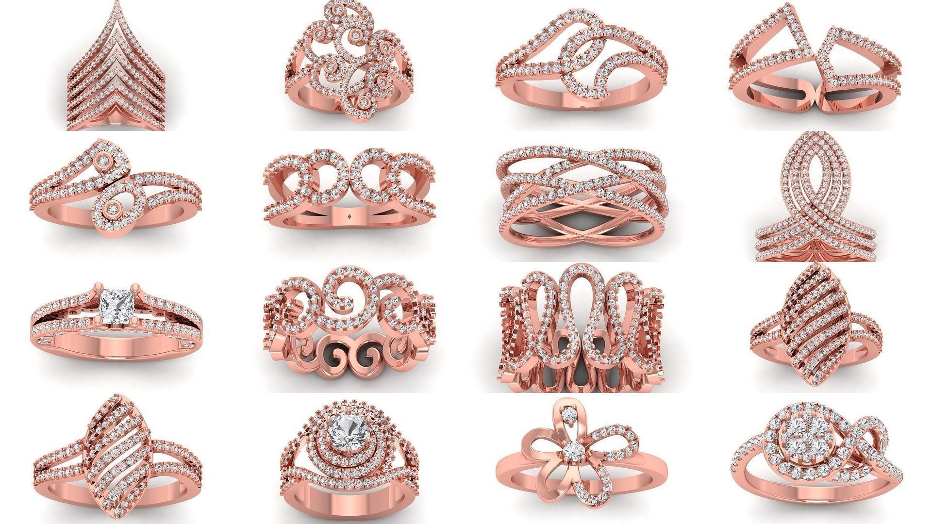 200 Engagement Wedding Solitaire Rings Collection _12