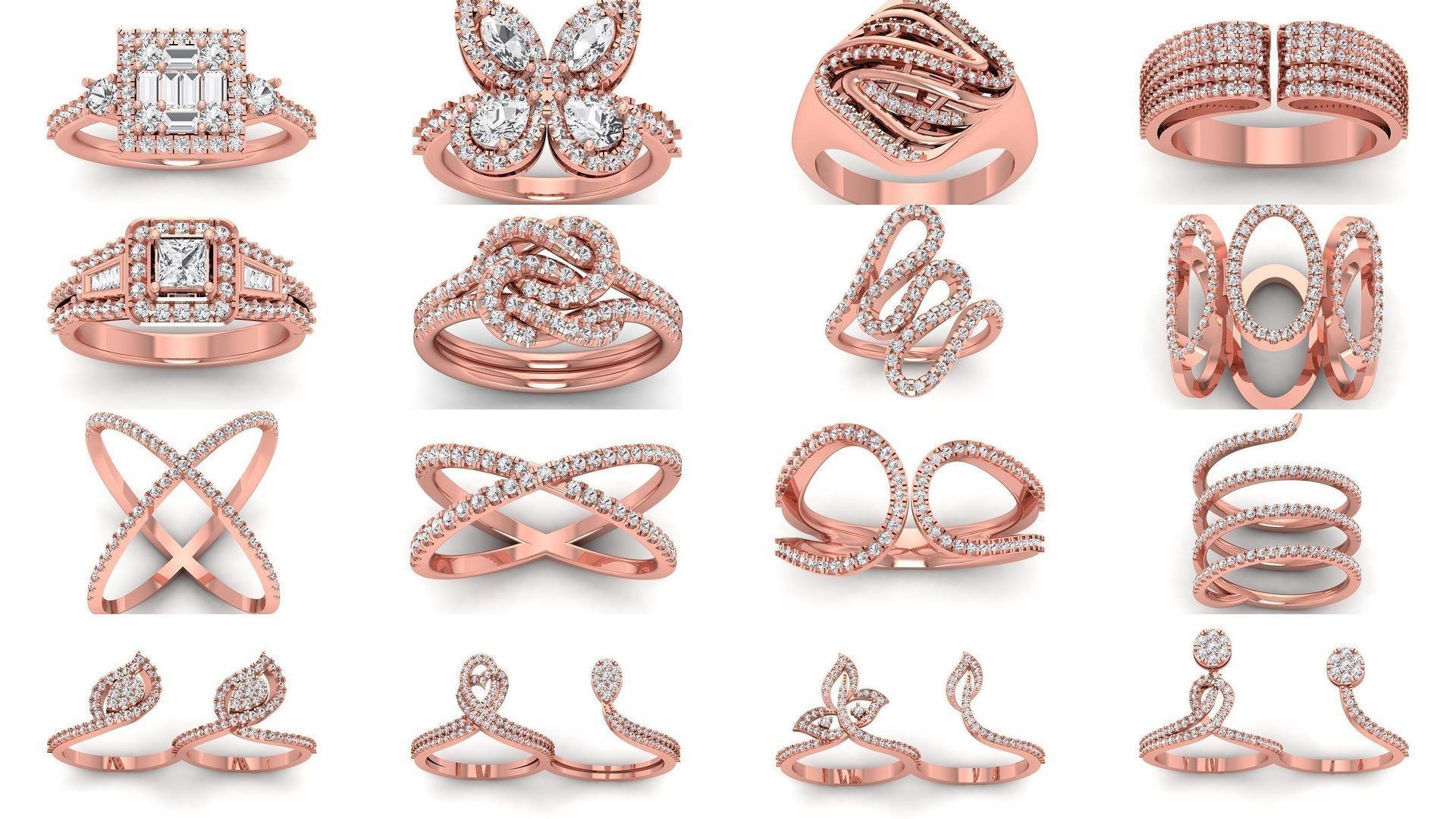 200 Engagement Wedding Solitaire Rings Collection _10