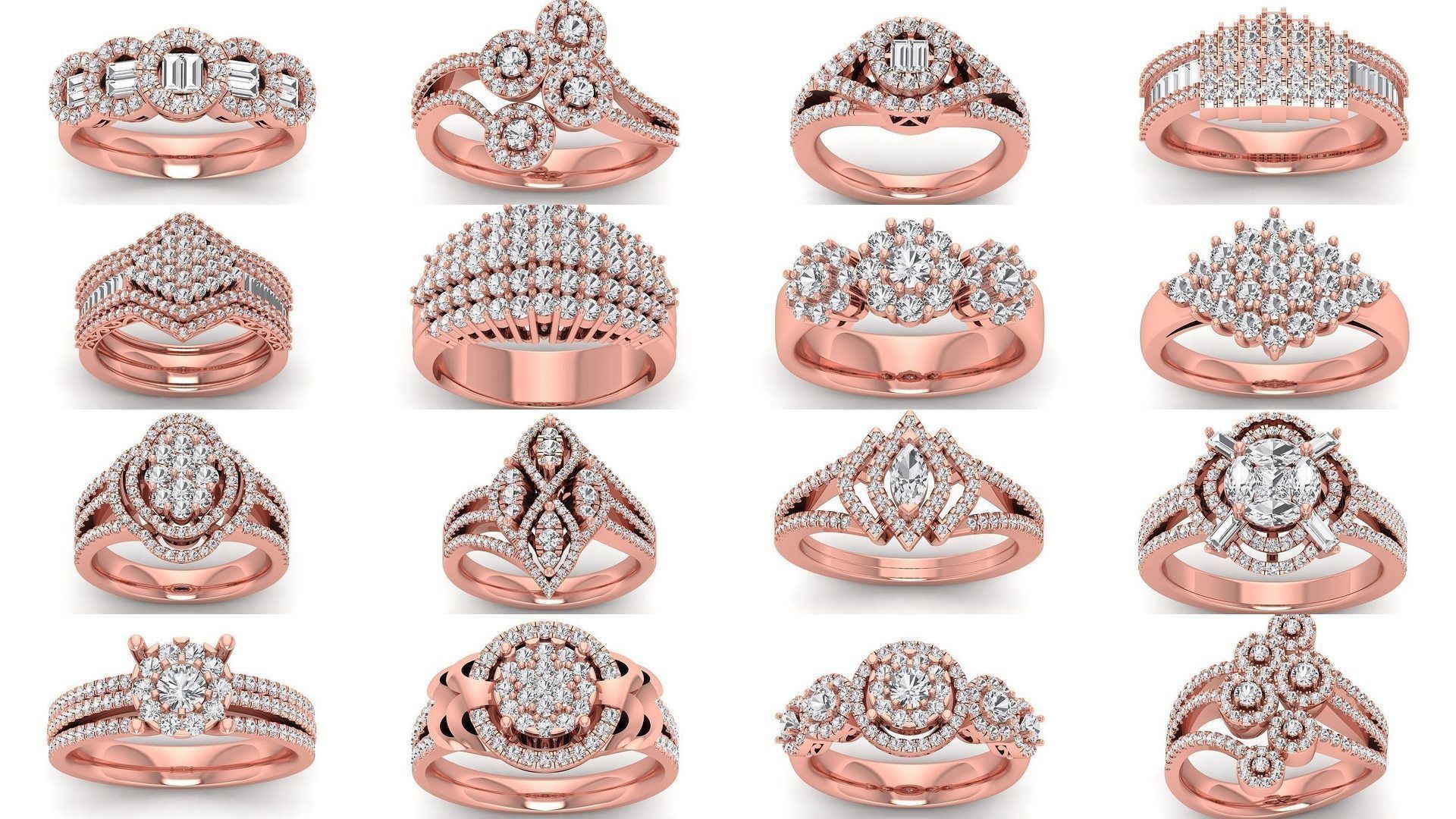 200 Engagement Wedding Solitaire Rings Collection _4