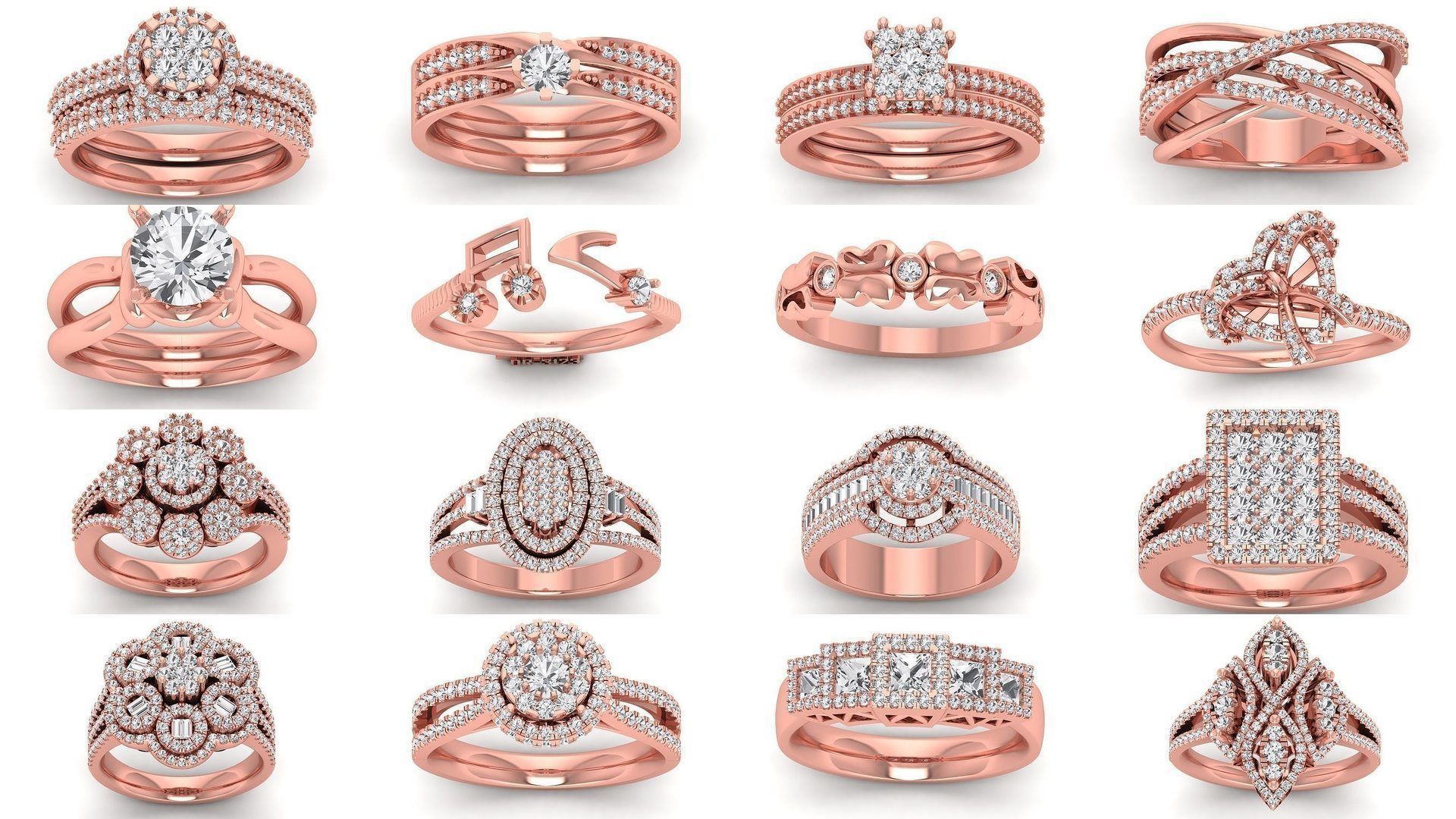 200 Engagement Wedding Solitaire Rings Collection _6