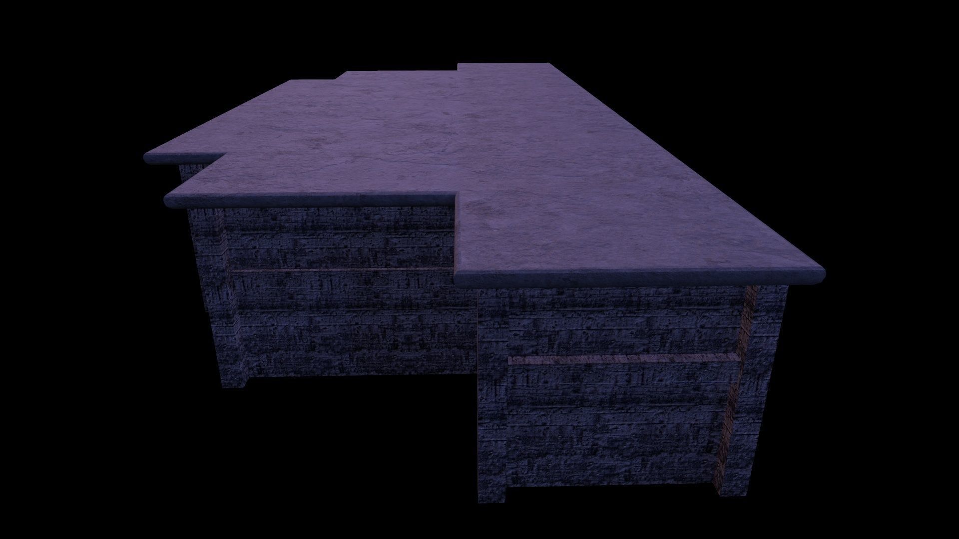 Prison Old Low-poly 3D model_9