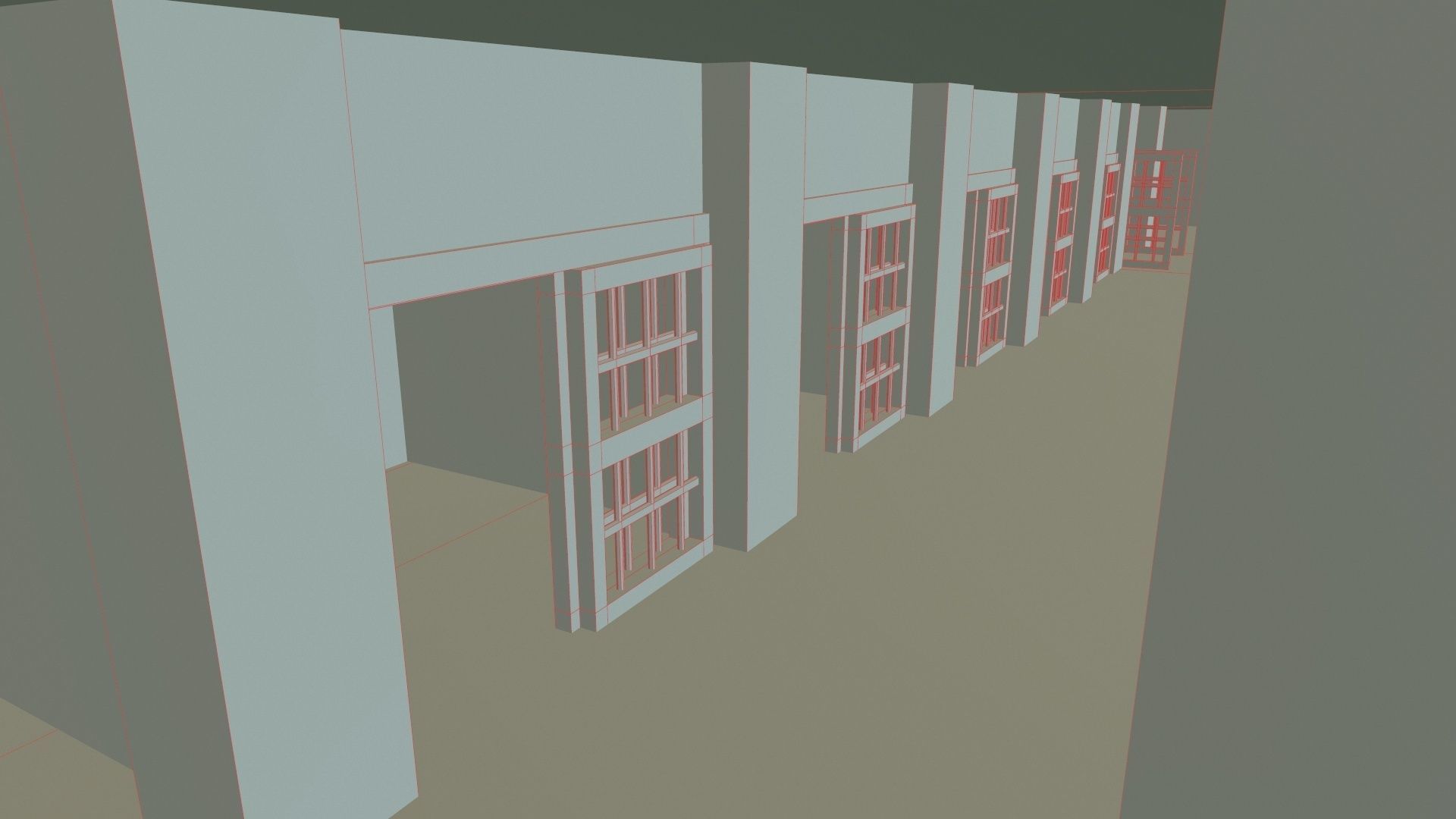 Prison Old Low-poly 3D model_19