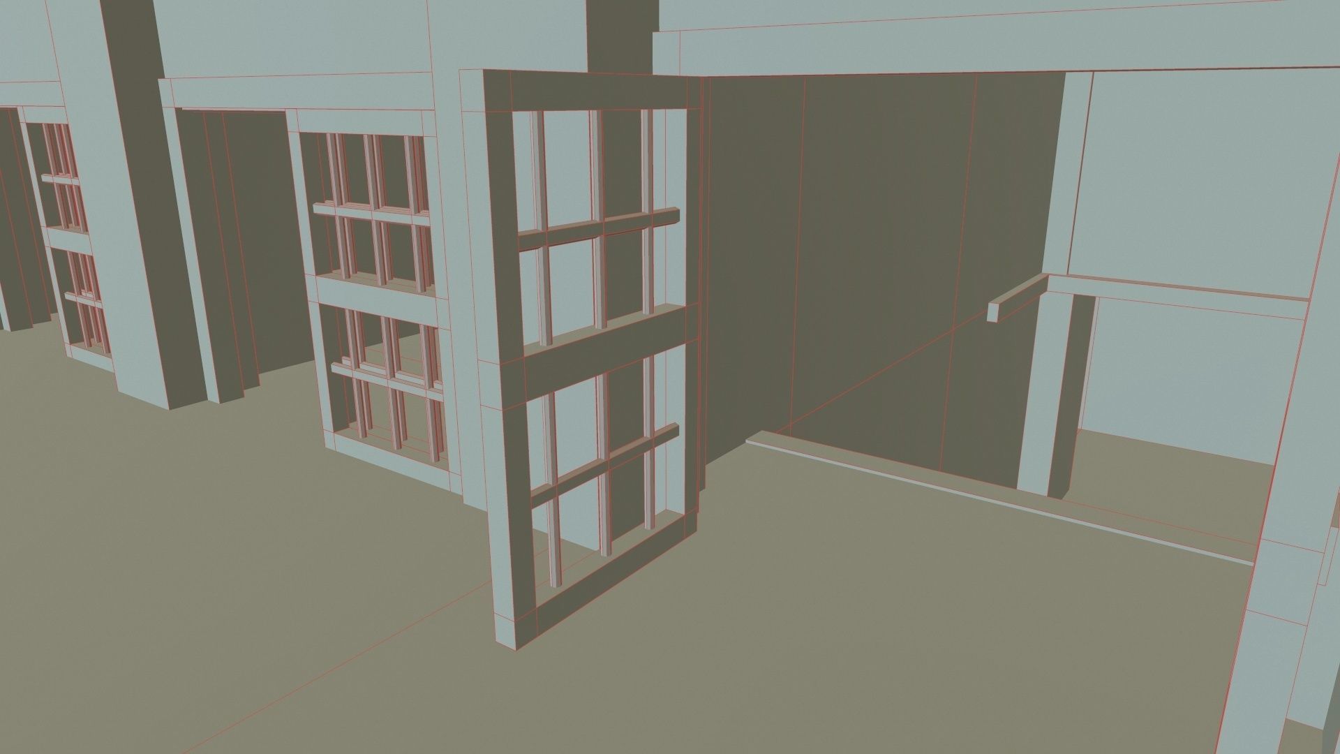 Prison Old Low-poly 3D model_22