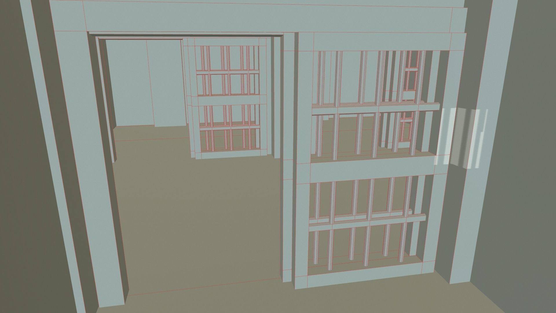 Prison Old Low-poly 3D model_20