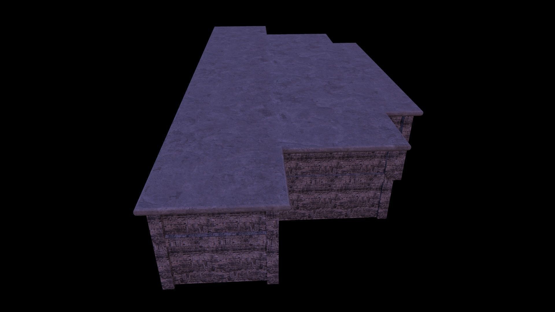 Prison Old Low-poly 3D model_6