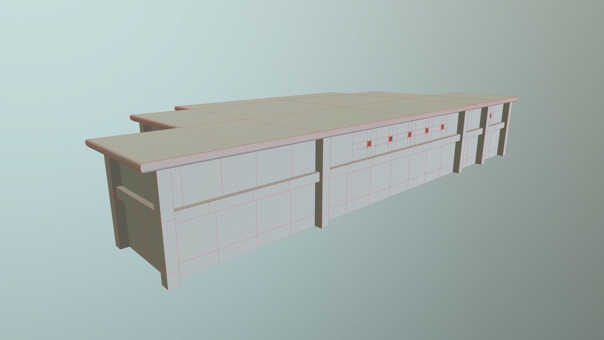 Prison Old Low-poly 3D model_21