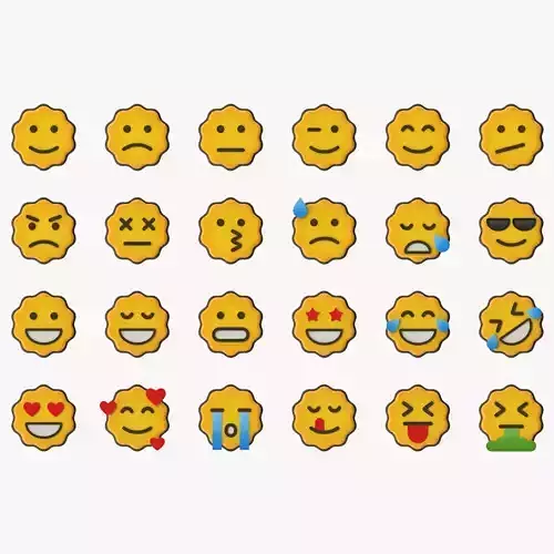Emoji Set emojis with different expressions