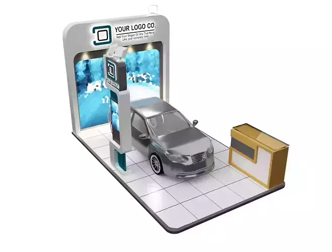 Booth Exhibition Stand a105 3D model