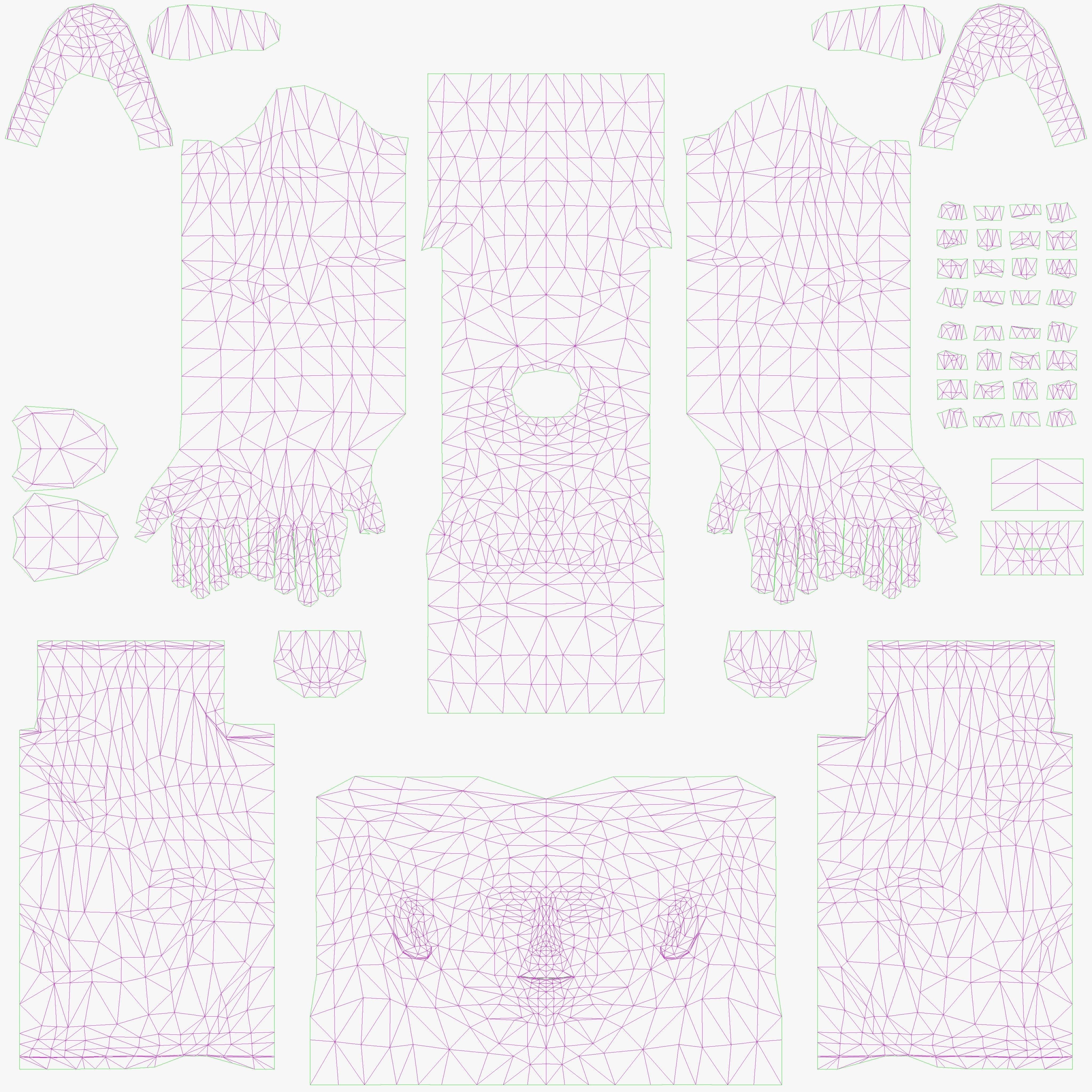 Woman 1 Low-poly 3D model_24