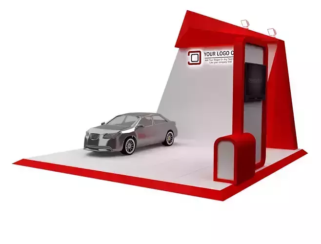 Booth Exhibition Stand a105a 3D model