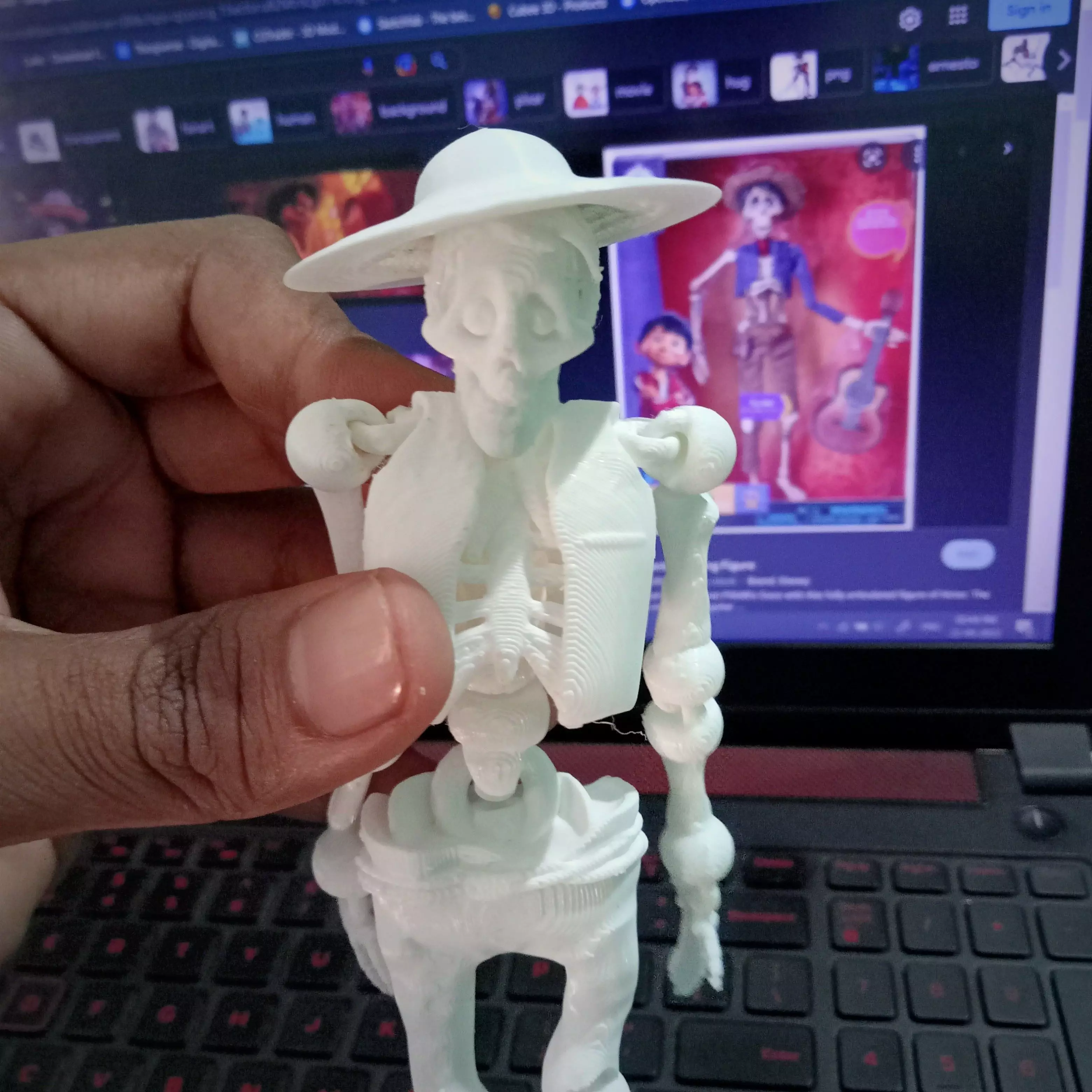 SKELETON HECTOR RIVERA FROM MOVIE COCO 3D print model_0
